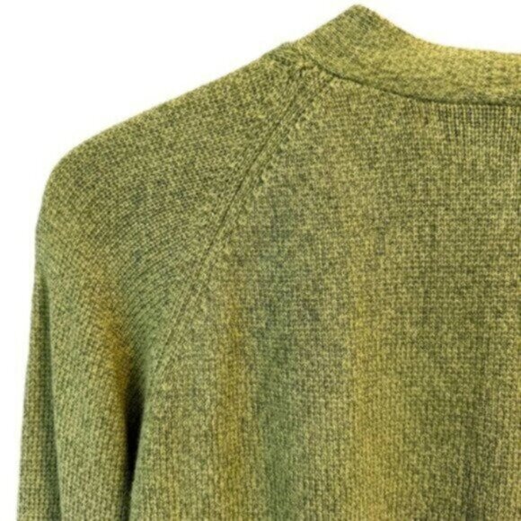 Sigrid Olsen | Women's Green Fleck Long Sleeves Open Cardigan Size Small - Picture 5 of 8